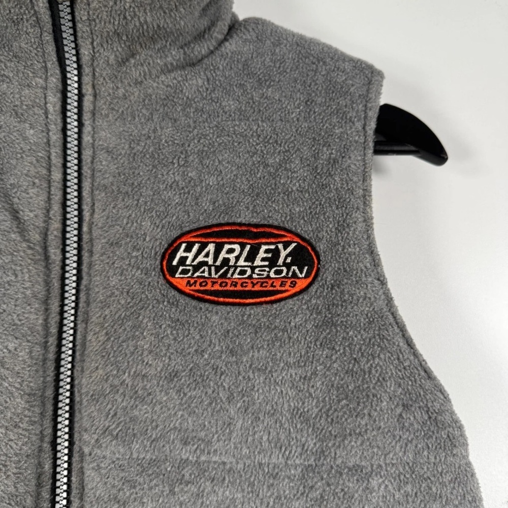 Harley-Davidson Black + Grey Reversible Vest size 6 - Picture 4 of 7
